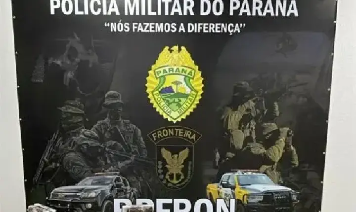 BPFRON e Polícia Federal apreendem mais de 100 kg de maconha em ônibus em Cascavel