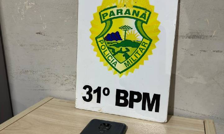 Em Assis Chateaubriand PM localiza e prende ladrão de celular