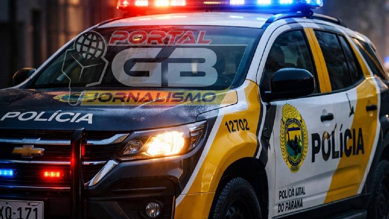 Em Nova Aurora Polícia Militar aborda pessoas em via pública após denúncia de ameaça