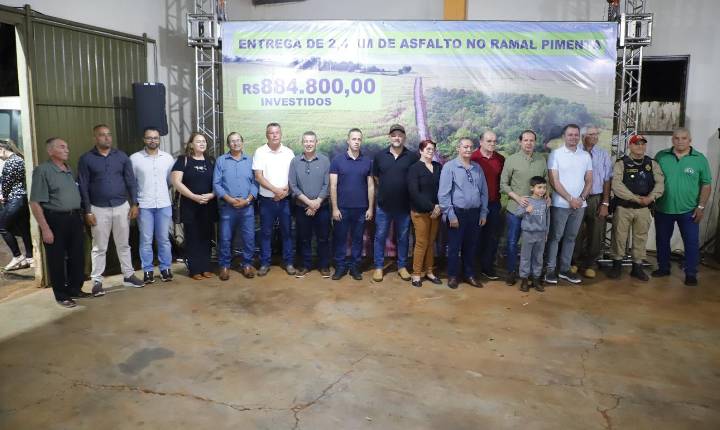 Inauguração do Asfalto do Ramal Pimenta é comemorada pelos moradores