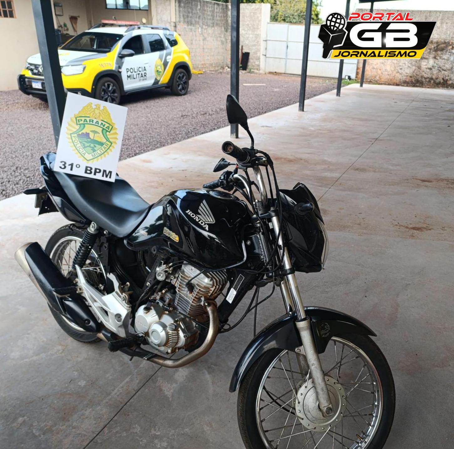 Em Jesuítas: Polícia Militar agiu e apreendeu moto após condutor praticar manobras arriscadas