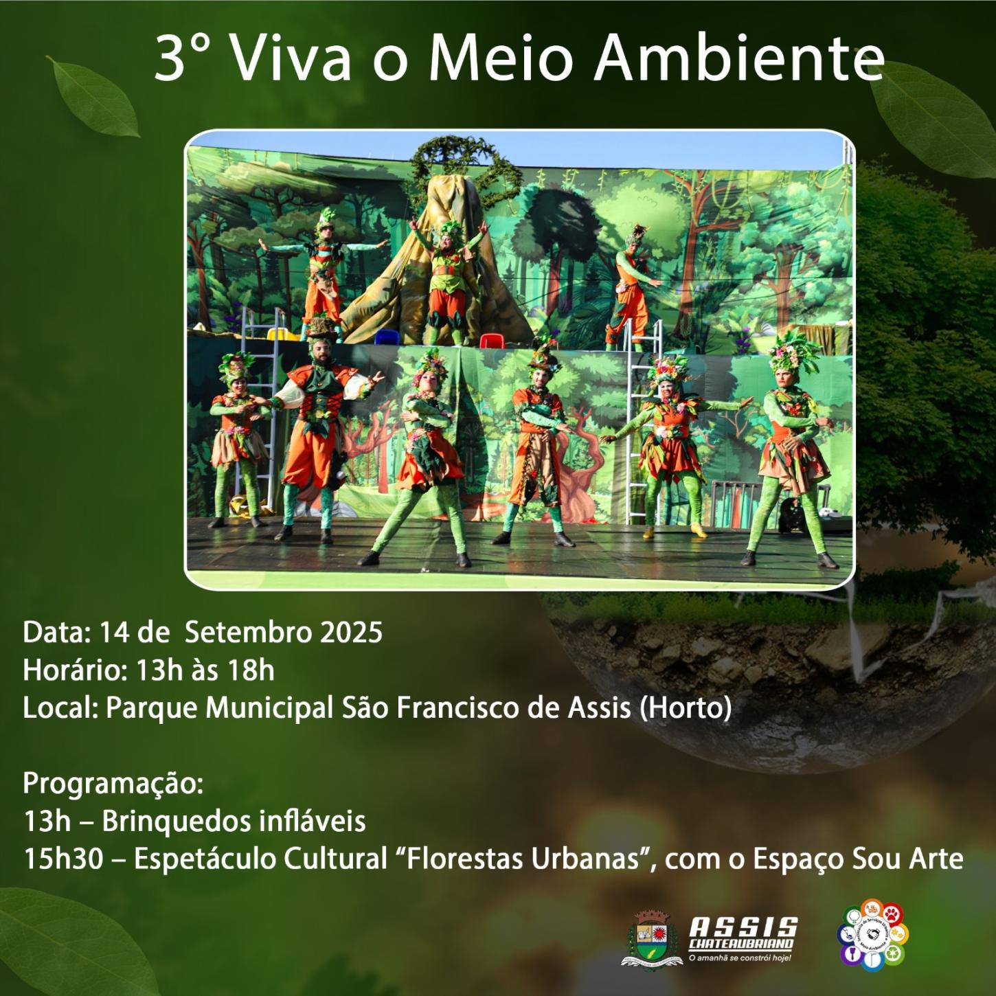 3° Viva o Meio Ambiente acontece neste domingo dia 14
