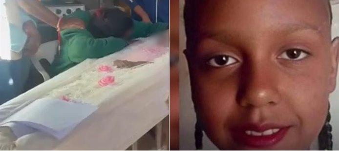 Avó presa por envenenar a neta chorou no velório da menina