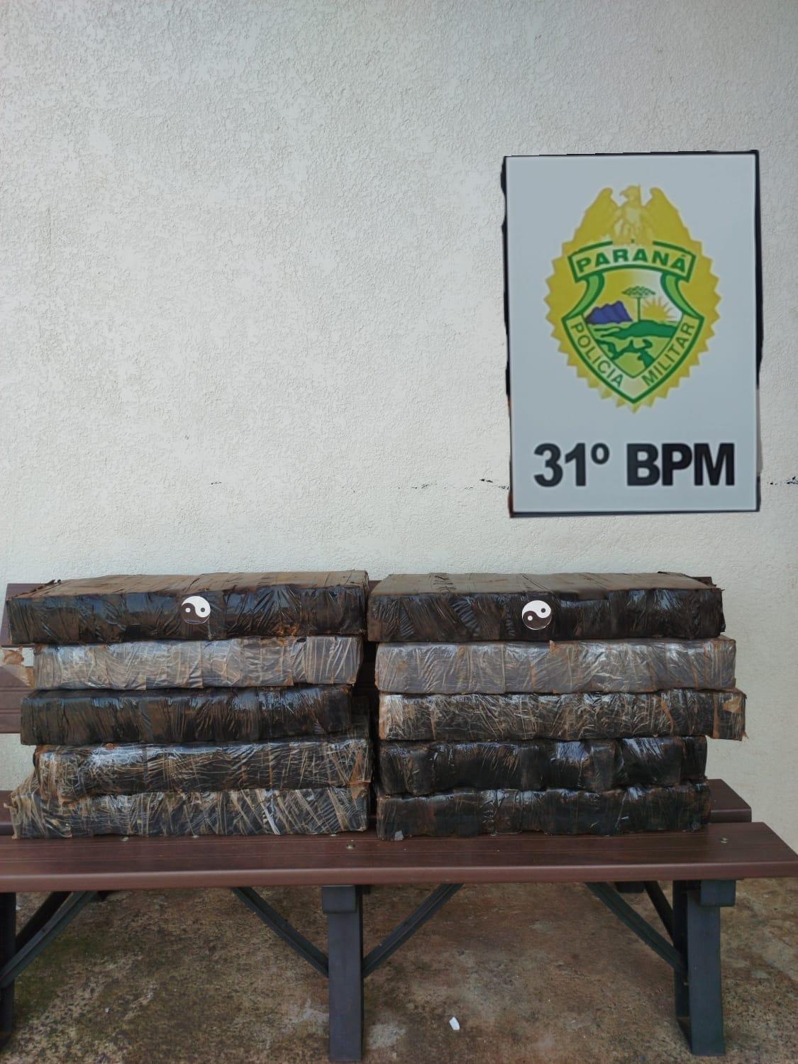 Polícia Militar de Terra aprende entorpecente