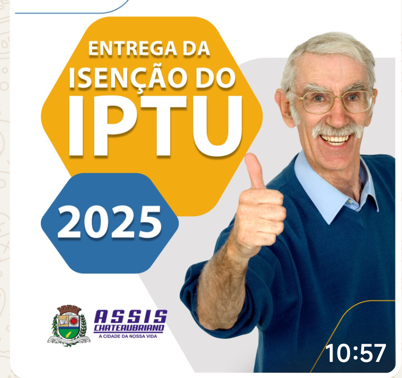 Entrega das Isenções do IPTU 2025 é transferida para novembro