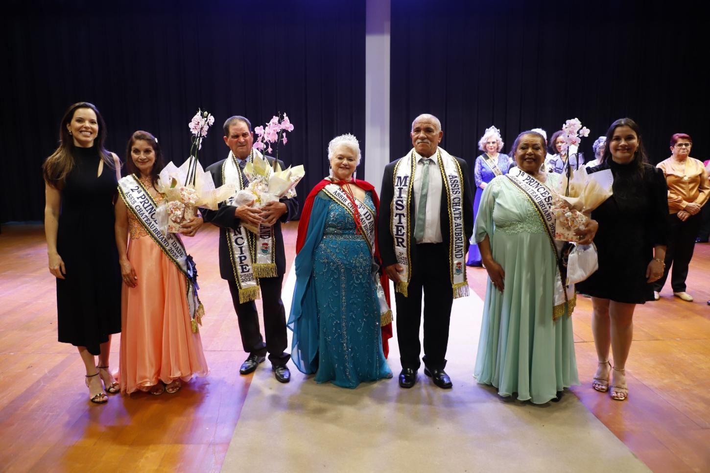 Maria Aparecida e Francisco Alves são eleitos Miss e Mister 3ª Idade em Assis Chateaubriand