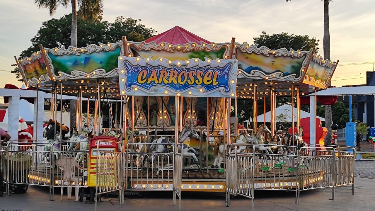 Carrossel será uma das grandes atrações do Natal Luz de Assis Chateaubriand