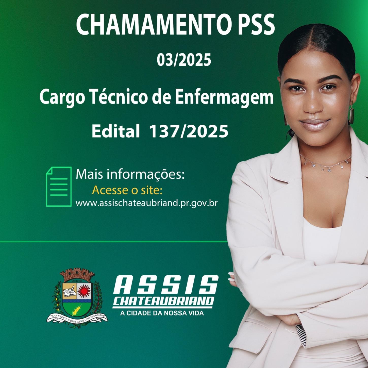 Município de Assis Chateaubriand convoca candidatos para PSS