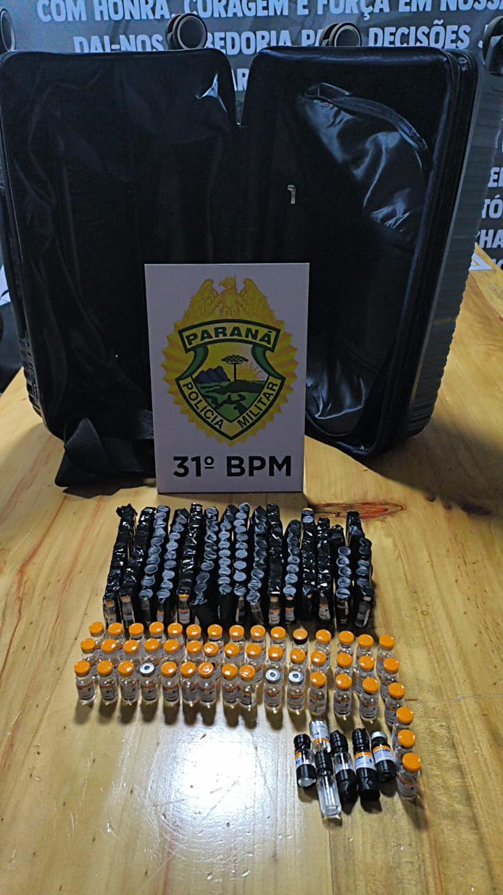 Passageiro de ônibus é flagrado com ampolas de medicamentos contrabandeados