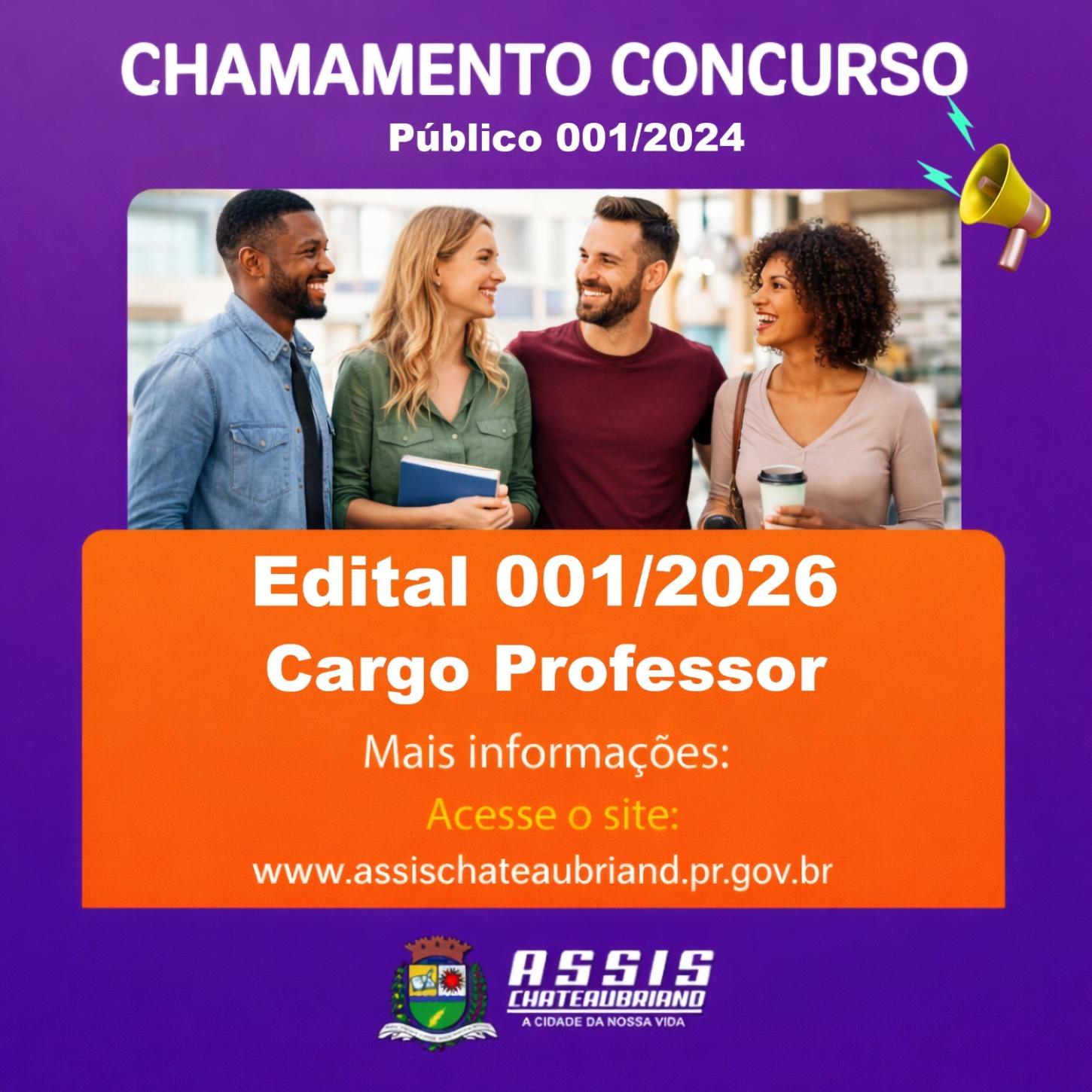 Assis Chateaubriand faz chamada de aprovado em concurso público   