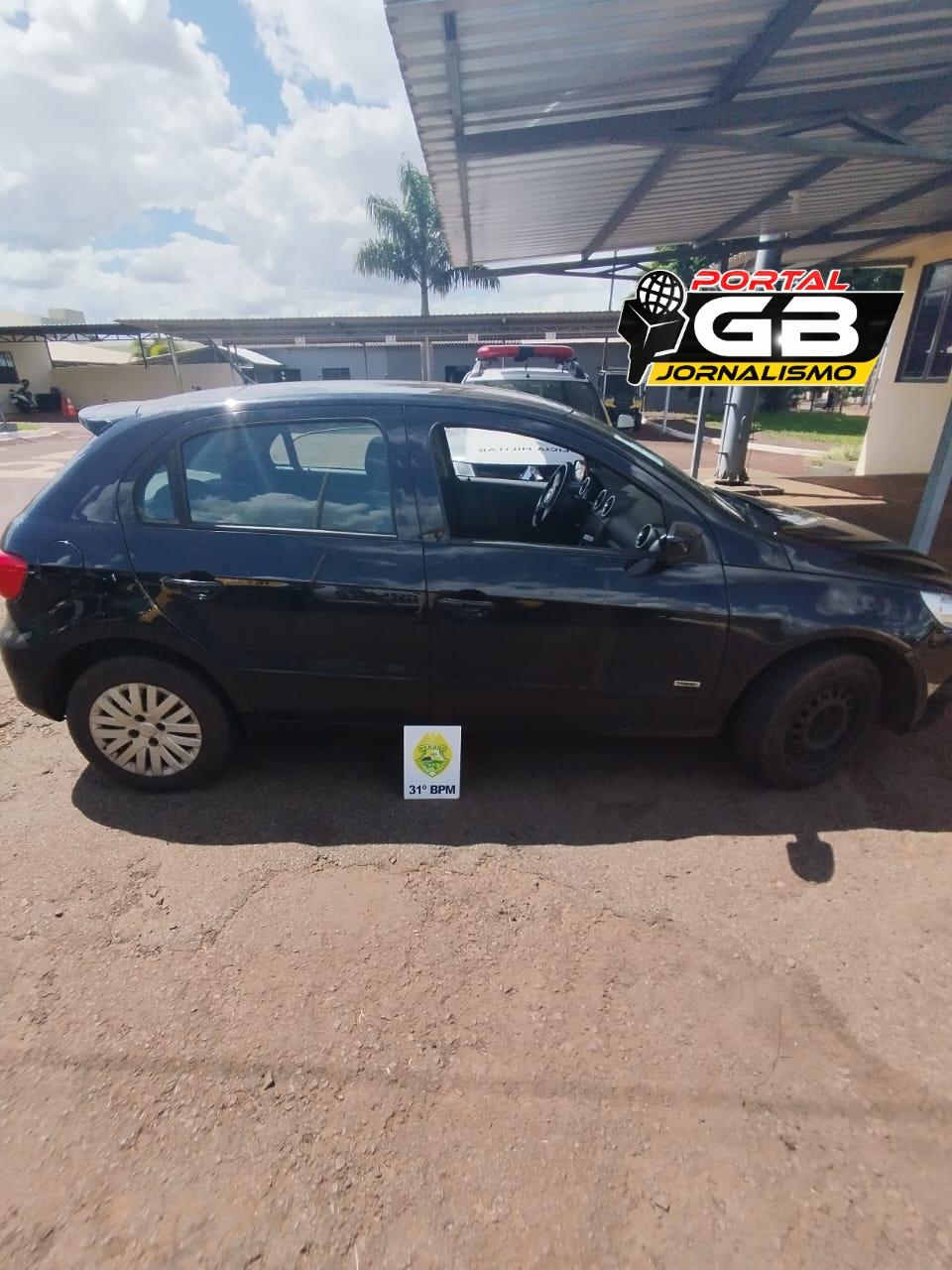 Em Assis Chateaubriand: Carro parado chama a atenção dos militares e caso se confirma de veículo furtado