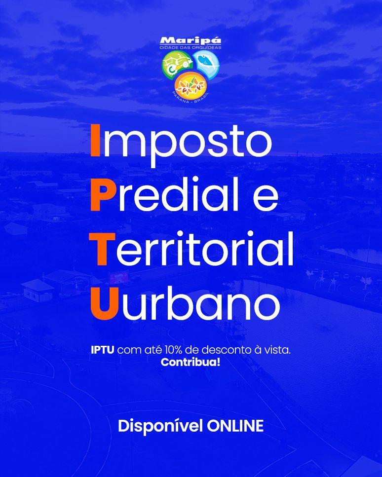 Maripá: A Prefeitura informa que o IPTU 2026 já pode ser emitido, exclusivamente de forma on-line, por meio do site oficial do município.