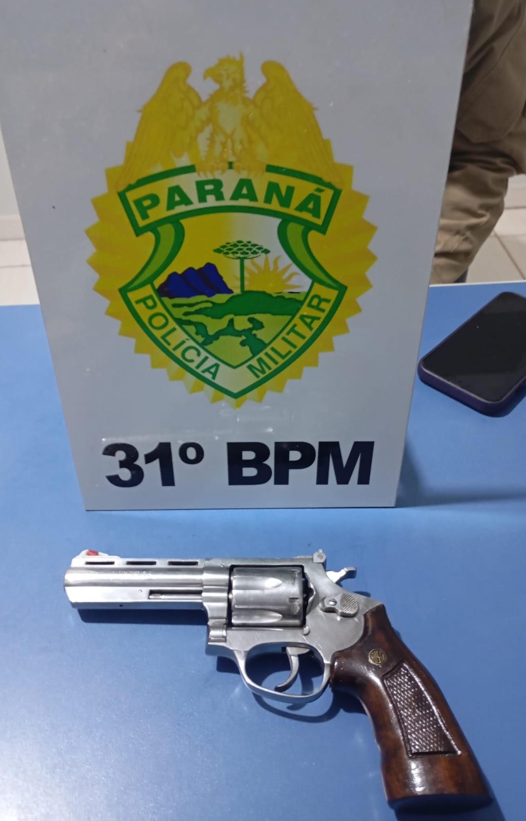 Arma de fogo apreendida pela Militar