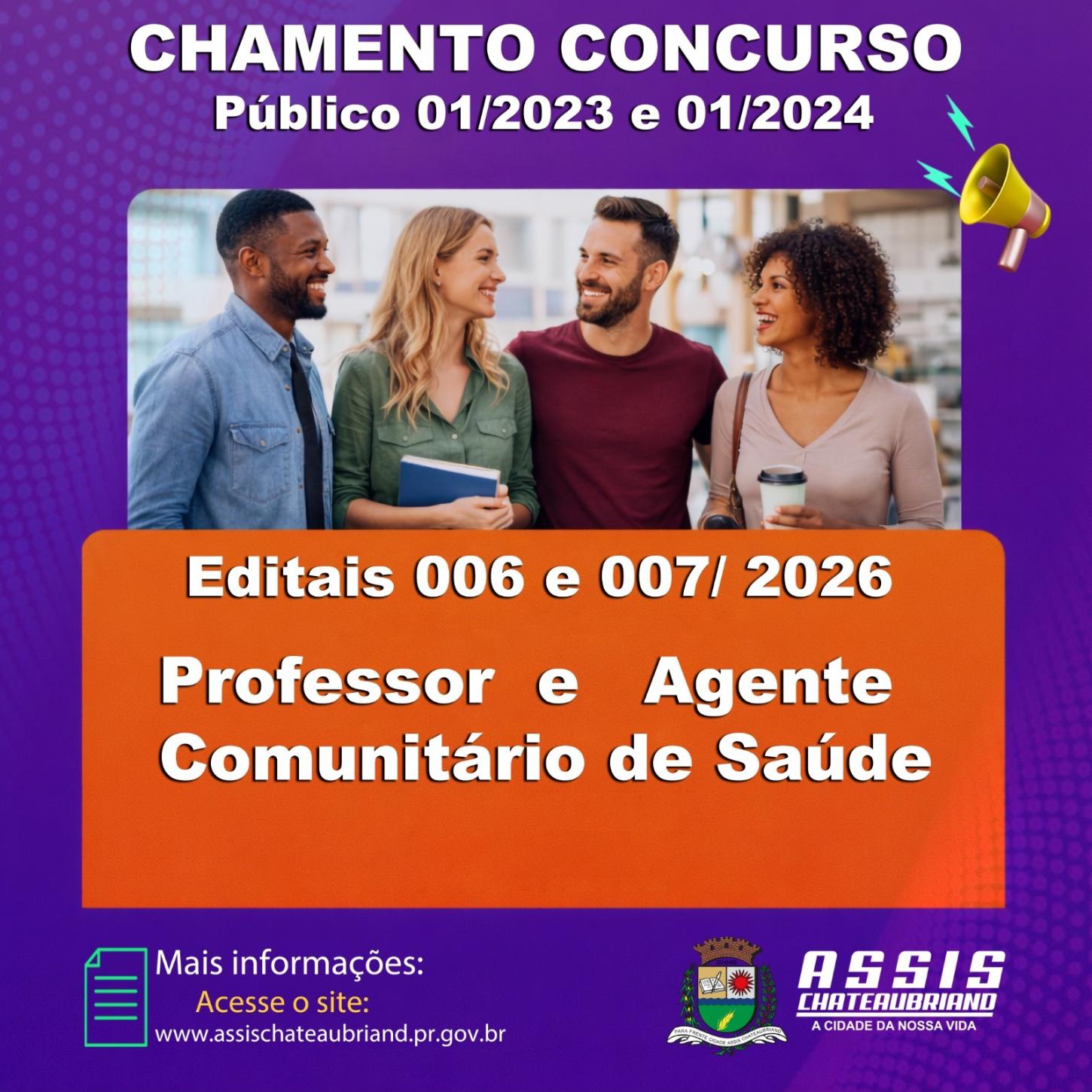 Assis Chateaubriand faz chamadas de aprovados em concursos públicos