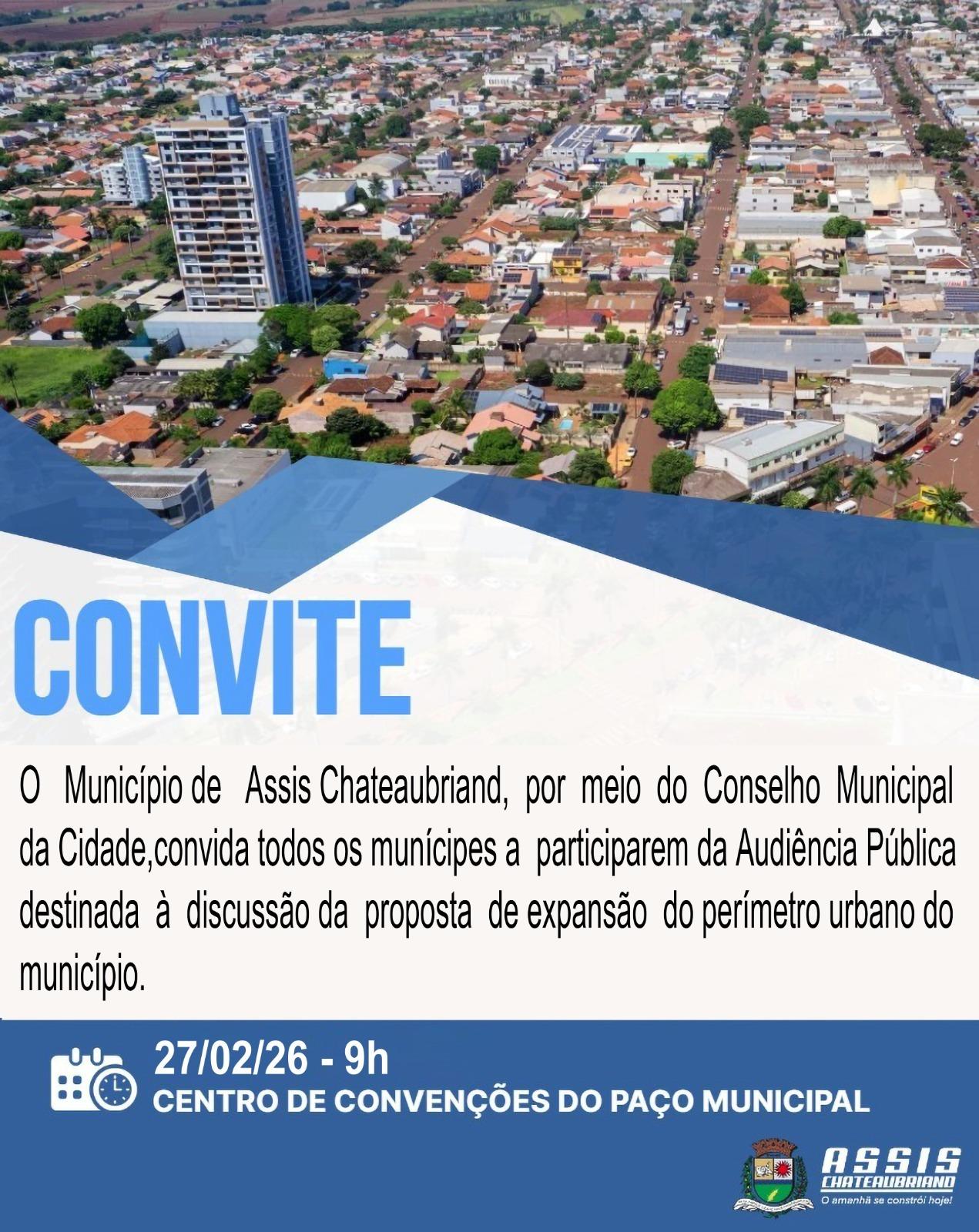 Audiência Pública sobre Expansão do Perímetro Urbano 