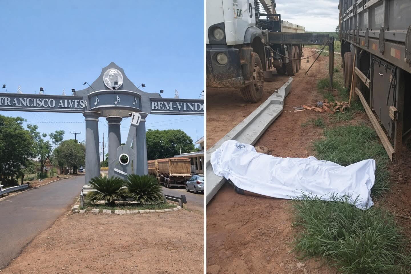 Zona Rural de Francisco Alves: Viga de concreto cai e mata trabalhador