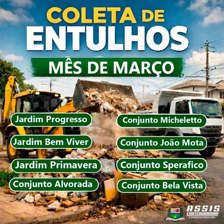 Ação de limpeza urbana está sendo realizada no Jardim Progresso