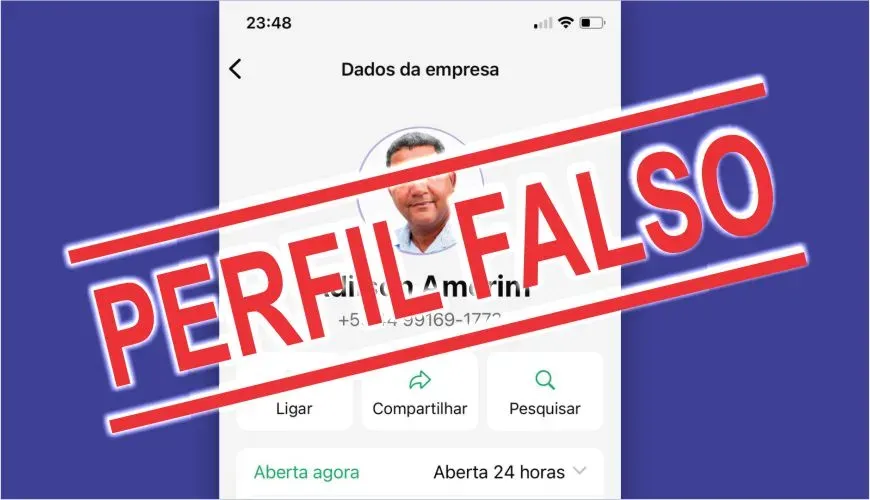 Criminoso usa nome e foto de empresário de Terra Roxa e aplica golpe de R$ 1,6 mil