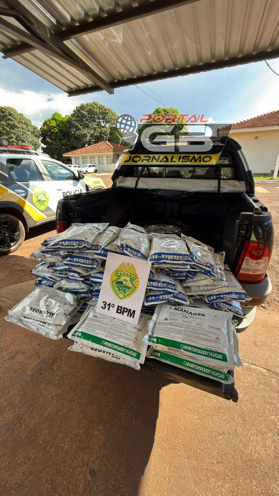 Em Jesuítas perseguição termina com motorista preso por carregar produtos ilícitos