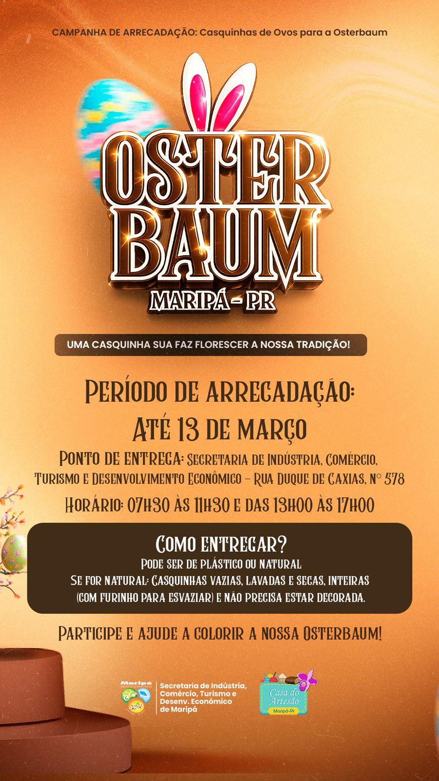 Em Maripá: Osterbaum precisa de você!