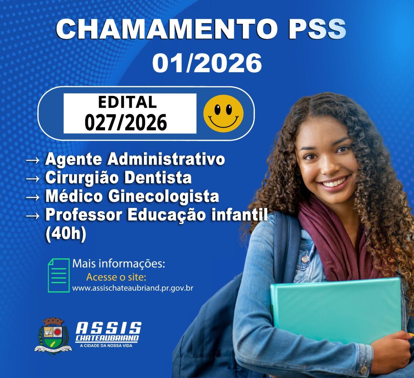 Município de Assis Chateaubriand convoca candidatos para PSS