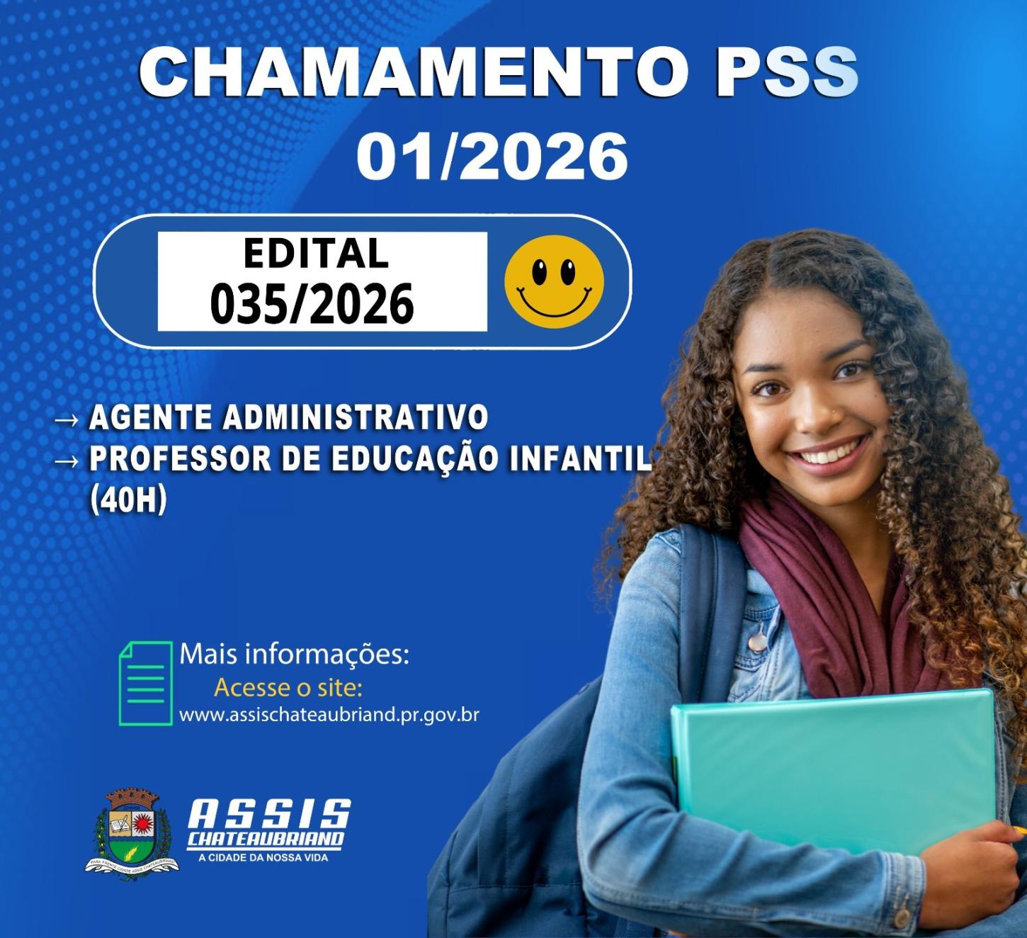 Município de Assis Chateaubriand convoca candidatos para PSS