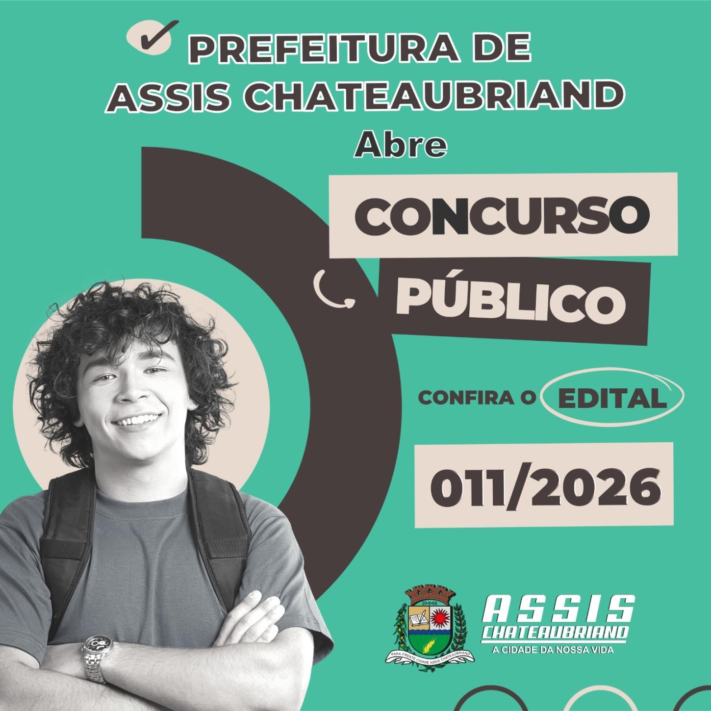 Publicado edital de Concurso Público em Assis Chateaubriand