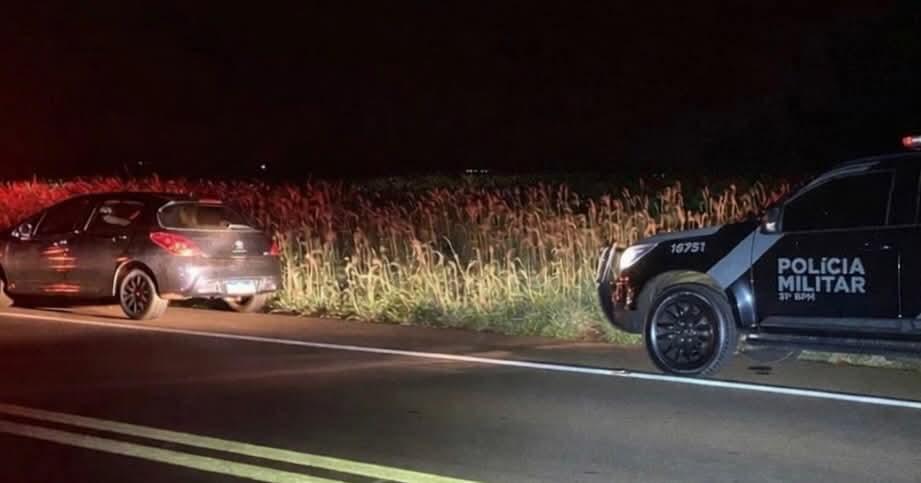 VEÍCULO FURTADO É RECUPERADO APÓS PERSEGUIÇÃO POLICIAL ENTRE PALOTINA E ASSIS CHATEAUBRIAND.