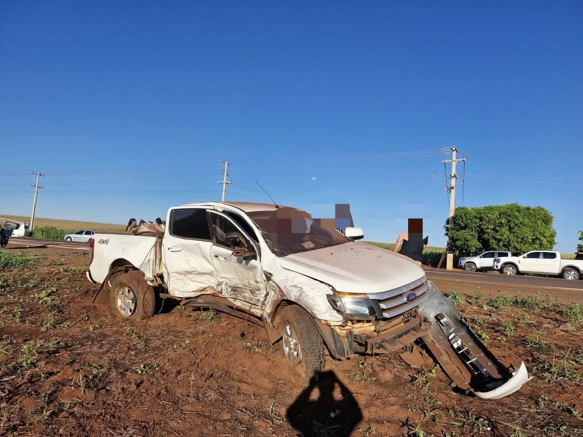 ACIDENTE NA MANHÃ DESTE SÁBADO (04) É REGISTRADO NO TREVO DE SILVEIRÓPOLIS, NA PR-486