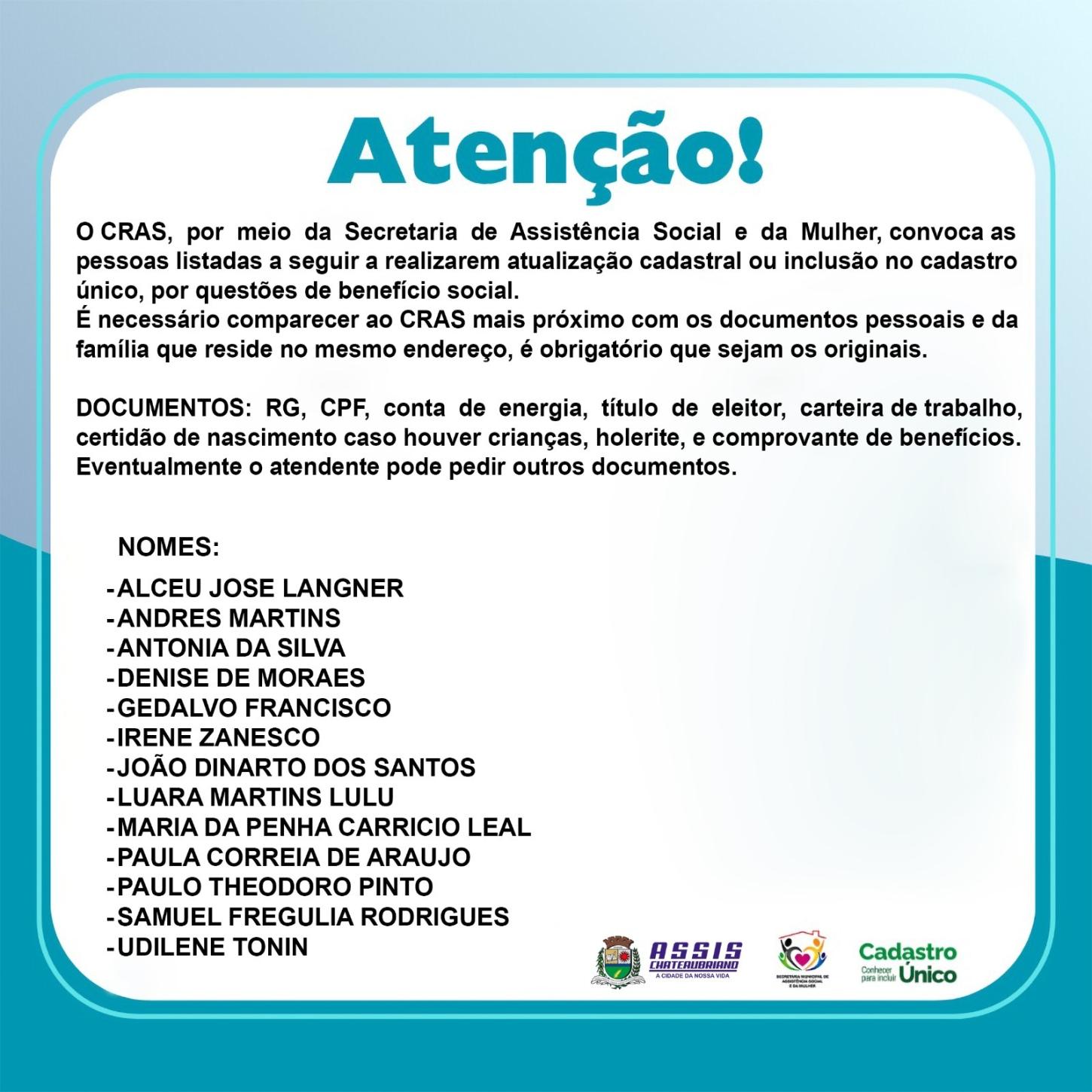 Assis Chateaubriand - Atenção!