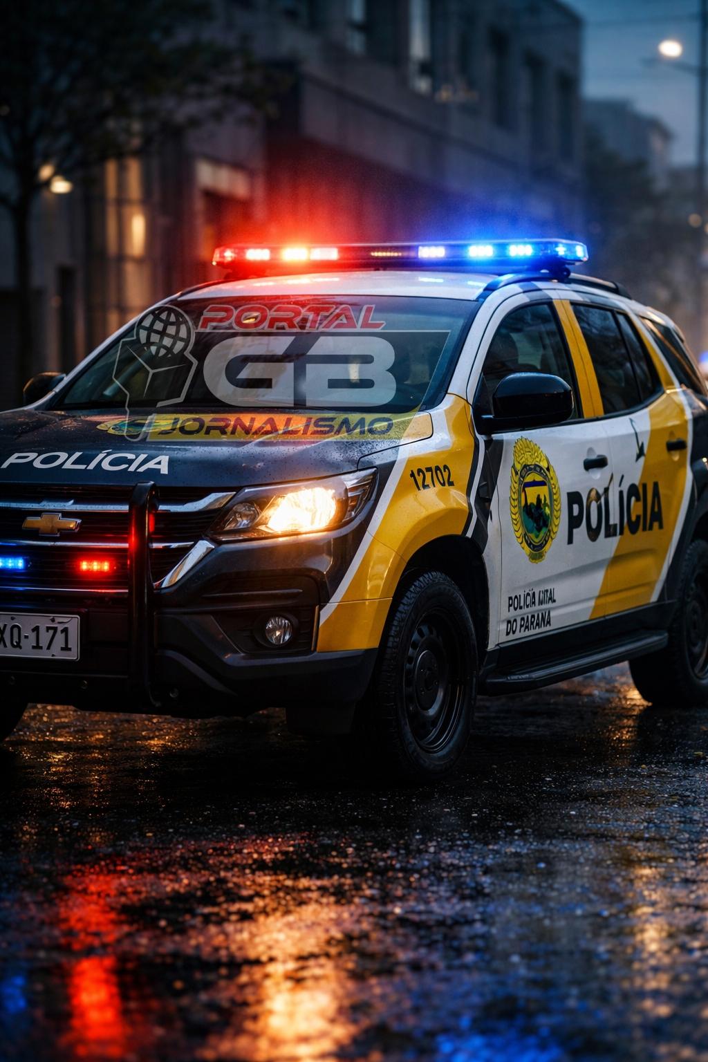 Em Nova Aurora Polícia Militar aborda pessoas em via pública após denúncia de ameaça