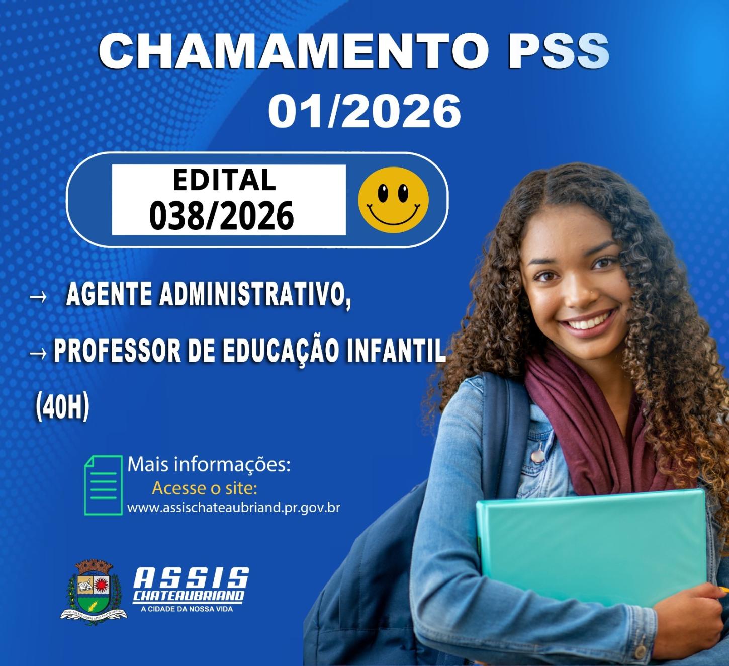Município de Assis Chateaubriand convoca candidatos para PSS